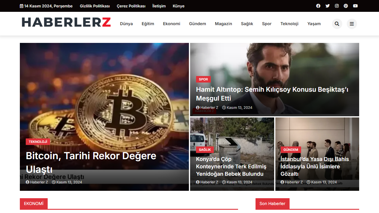 HaberlerZ - Güncel ve Doğru Haberlerin Adresi