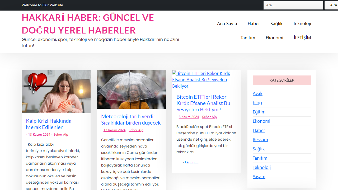 Hakkari Haber: Güncel ve Doğru Yerel Haberler - Güncel ekonomi, spor, teknoloji ve magazin haberleriyle Hakkari'nin nabzını tutun!