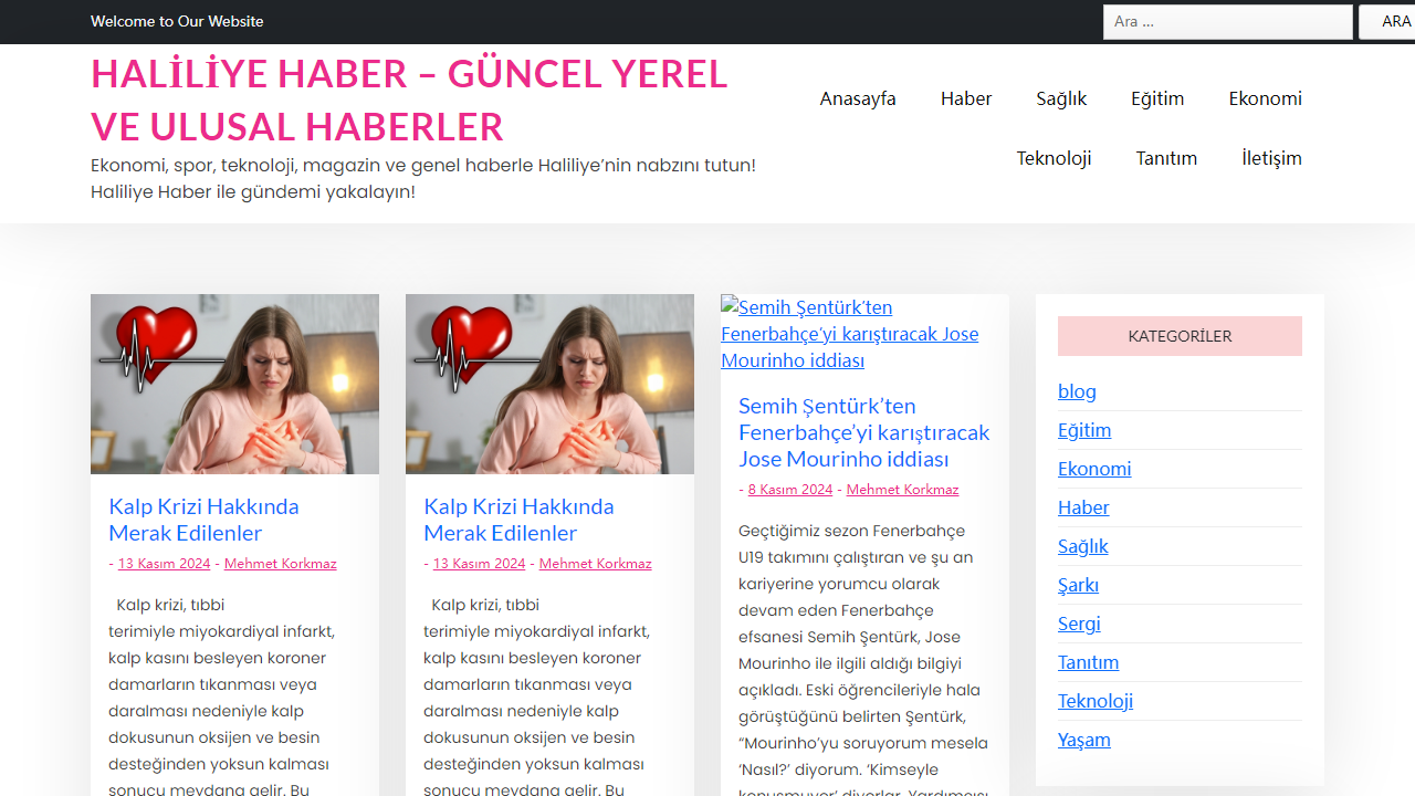 Haliliye Haber - Güncel Yerel ve Ulusal Haberler - Ekonomi, spor, teknoloji, magazin ve genel haberle Haliliye'nin nabzını tutun! Haliliye Haber ile gündemi yakalayın!