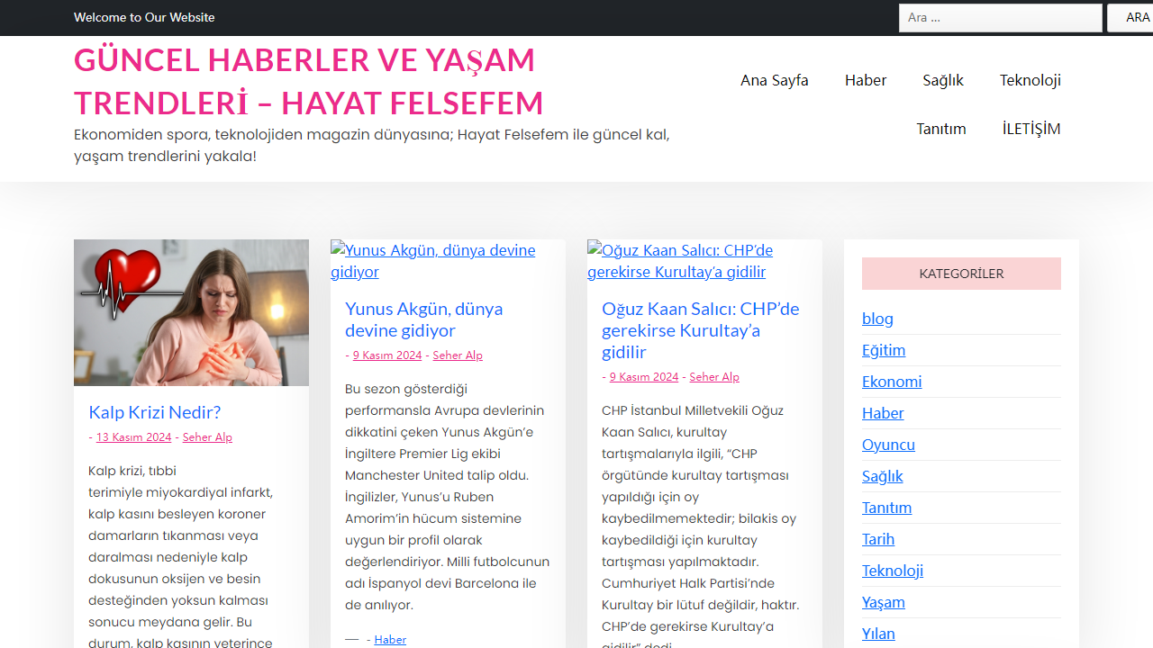 Kişisel Blog Sitesi