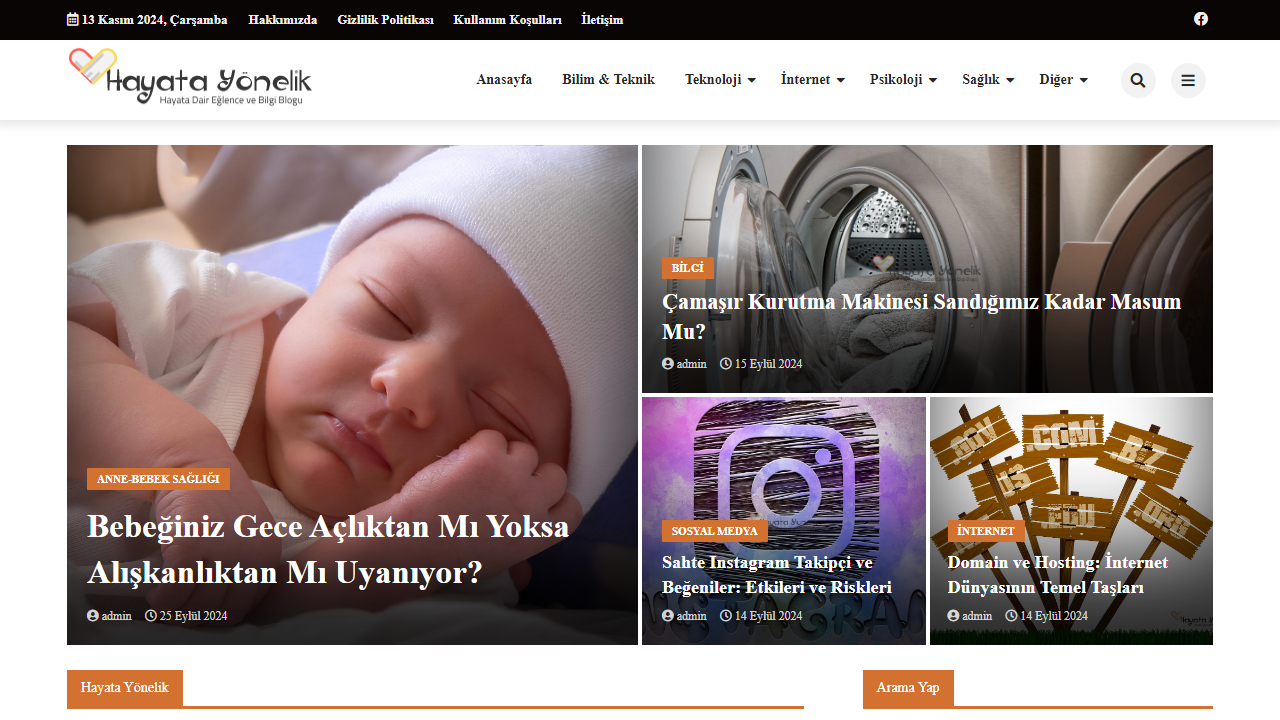 Anasayfa | Hayata Yönelik