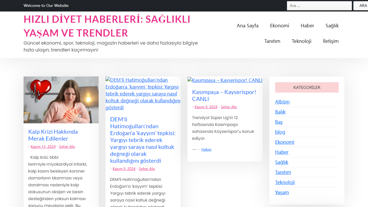 Hızlı Diyet Haberleri: Sağlıklı Yaşam ve Trendler - Güncel ekonomi, spor, teknoloji, magazin haberleri ve daha fazlasıyla bilgiye hızla ulaşın, trendleri kaçırmayın!