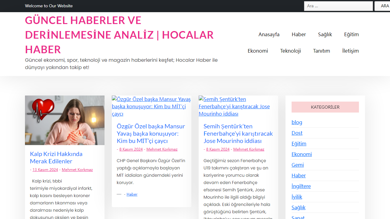 Güncel Haberler ve Derinlemesine Analiz | Hocalar Haber - Güncel ekonomi, spor, teknoloji ve magazin haberlerini keşfet; Hocalar Haber ile dünyayı yakından takip et!