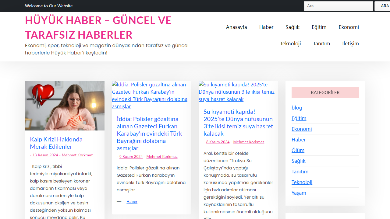 Hüyük Haber - Güncel ve Tarafsız Haberler - Ekonomi, spor, teknoloji ve magazin dünyasından tarafsız ve güncel haberlerle Hüyük Haber'i keşfedin!