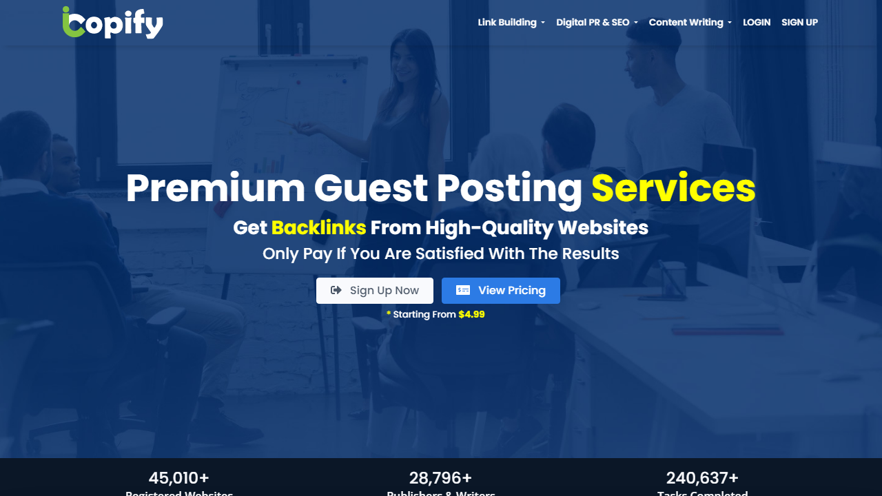 icopify - Guest Posting & Blogger Outreach
