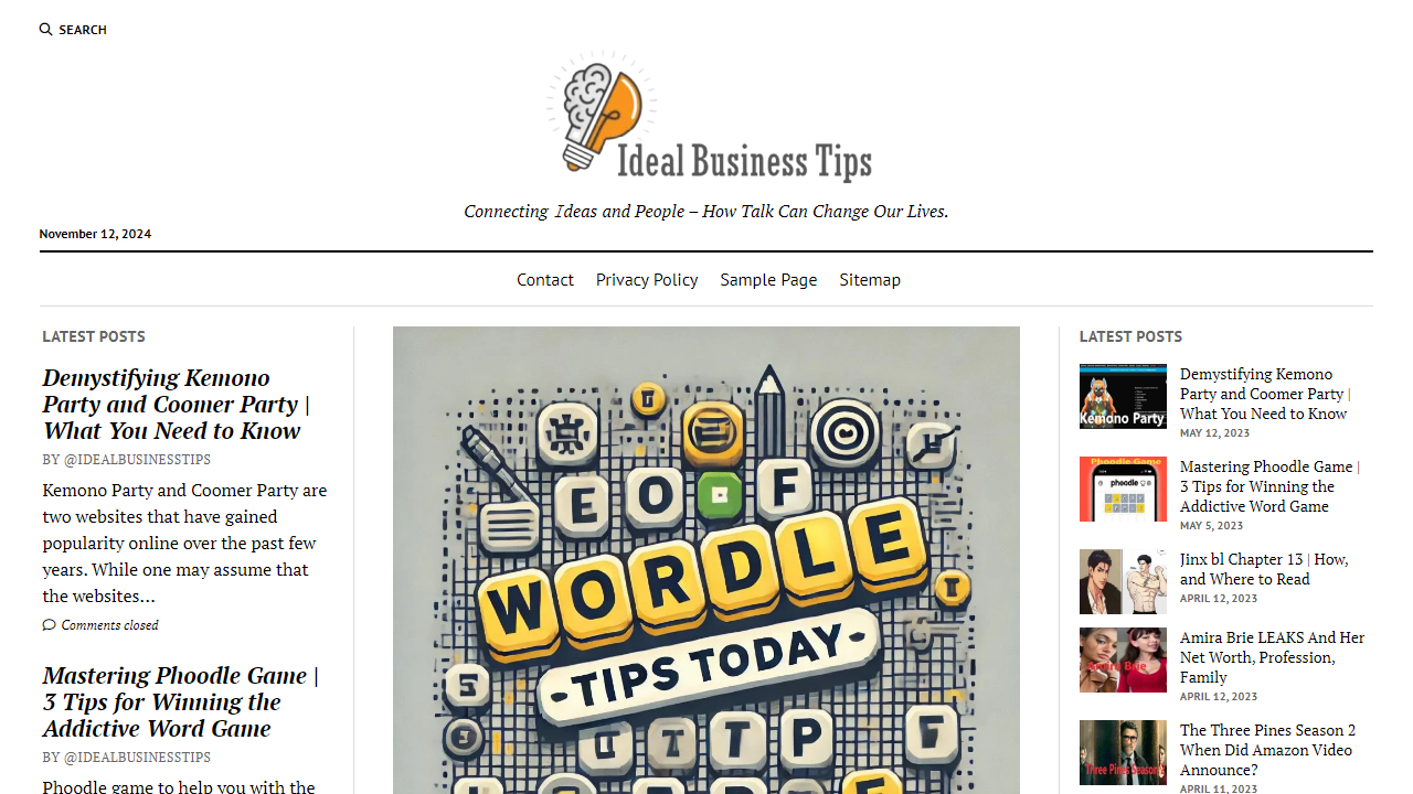 - Connecting 𝙸deas and People – How Talk Can Change Our Lives.