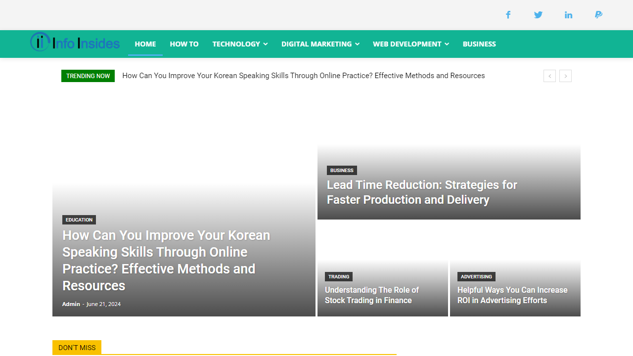 Info Insides - Best Blogging Platform to Boost your Knowledge