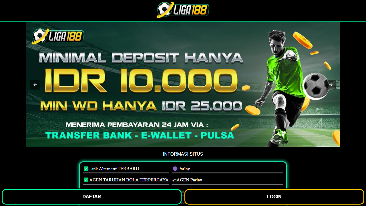 Liga188 : Daftar & Link Resmi Agen Judi Bola Parlay