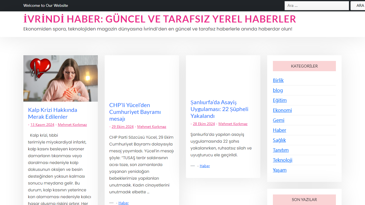 İvrindi Haber: Güncel ve Tarafsız Yerel Haberler - Ekonomiden spora, teknolojiden magazin dünyasına İvrindi'den en güncel ve tarafsız haberlerle anında haberdar olun!