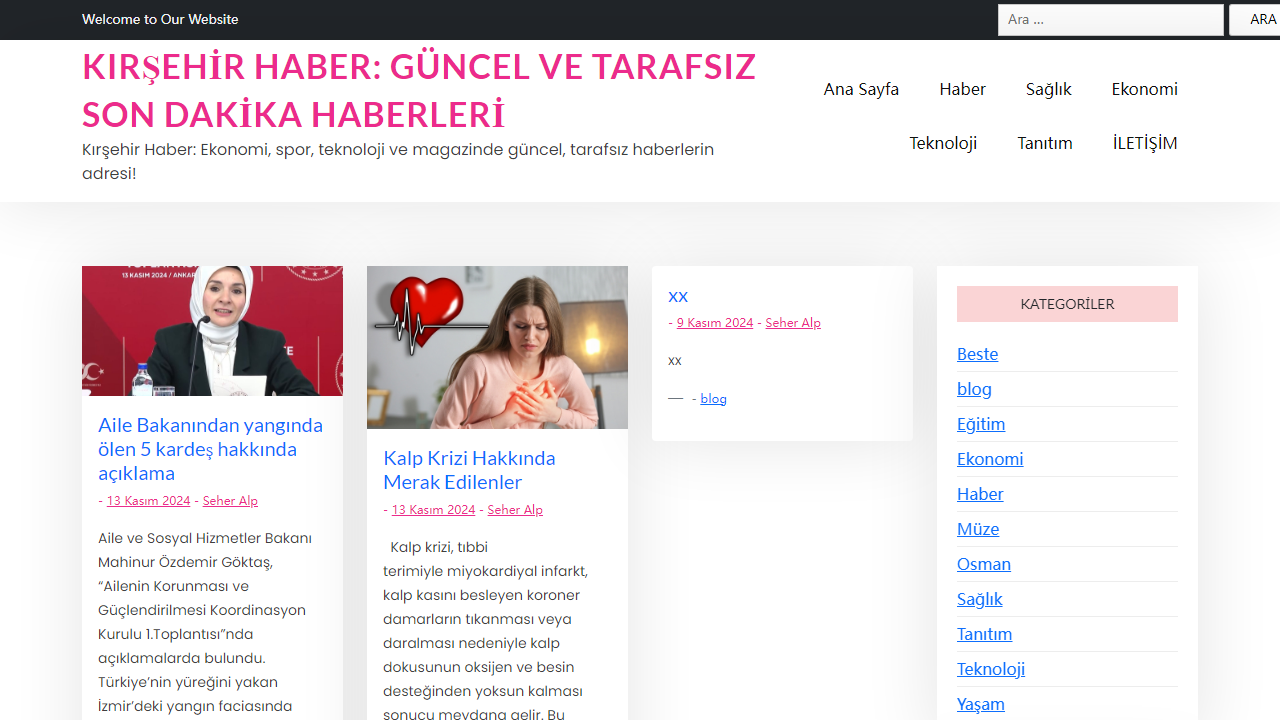 Kırşehir Haber: Güncel ve Tarafsız Son Dakika Haberleri - Kırşehir Haber: Ekonomi, spor, teknoloji ve magazinde güncel, tarafsız haberlerin adresi!