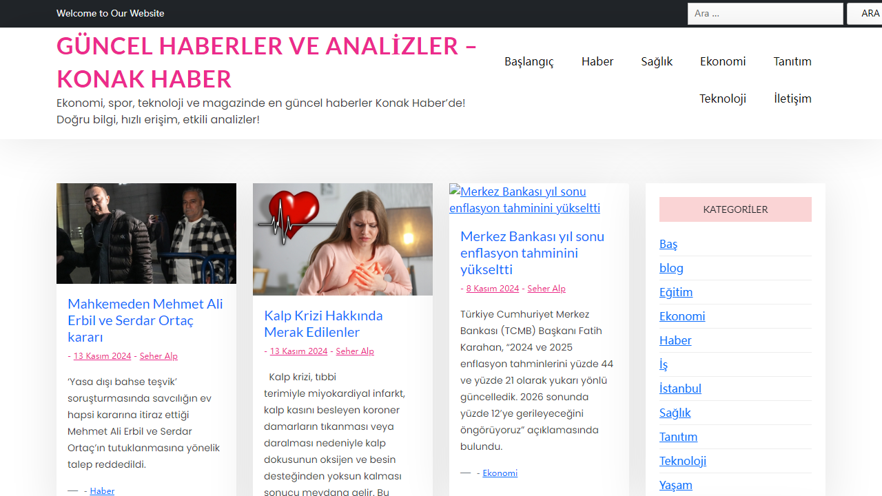 Güncel Haberler ve Analizler - Konak Haber - Ekonomi, spor, teknoloji ve magazinde en güncel haberler Konak Haber'de! Doğru bilgi, hızlı erişim, etkili analizler!