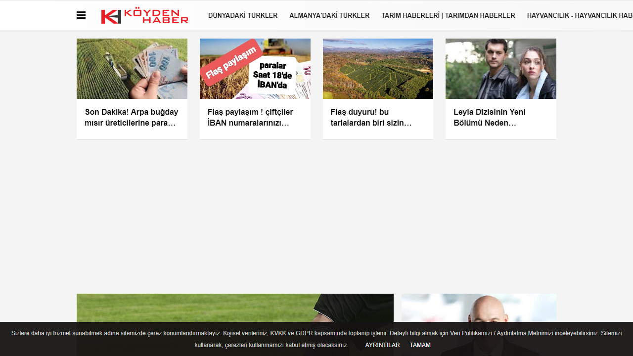 Tarım ve hayvancılık haberleri | Köyden Haber