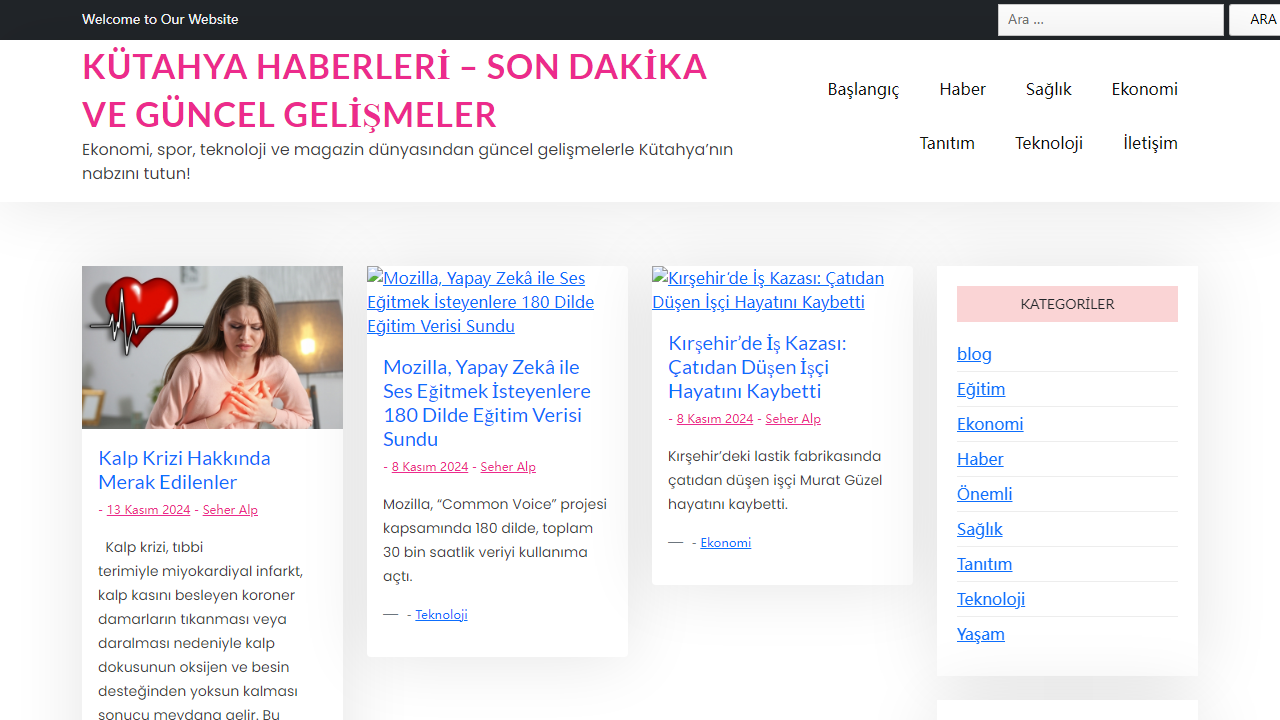 Kütahya Haberleri - Son Dakika ve Güncel Gelişmeler - Ekonomi, spor, teknoloji ve magazin dünyasından güncel gelişmelerle Kütahya'nın nabzını tutun!