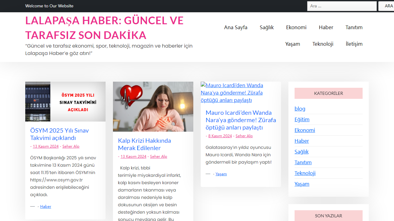 Lalapaşa Haber: Güncel ve Tarafsız Son Dakika - "Güncel ve tarafsız ekonomi, spor, teknoloji, magazin ve haberler için Lalapaşa Haber'e göz atın!"