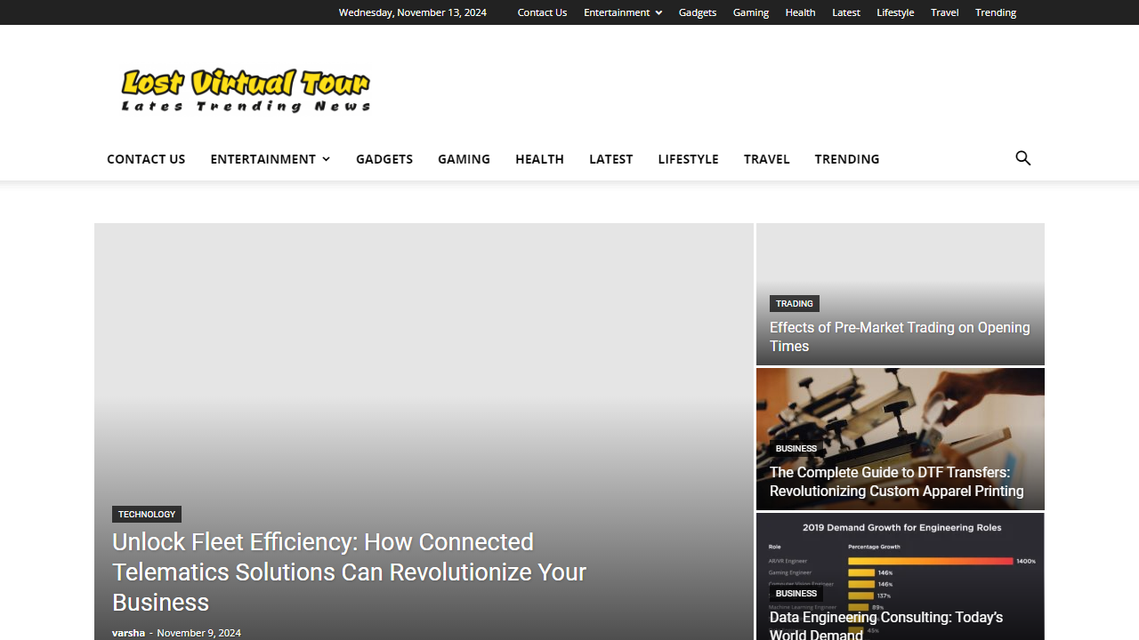 Lost Virtual Tour - Tour To Latest Tech Updates - Lost Virtual Tour