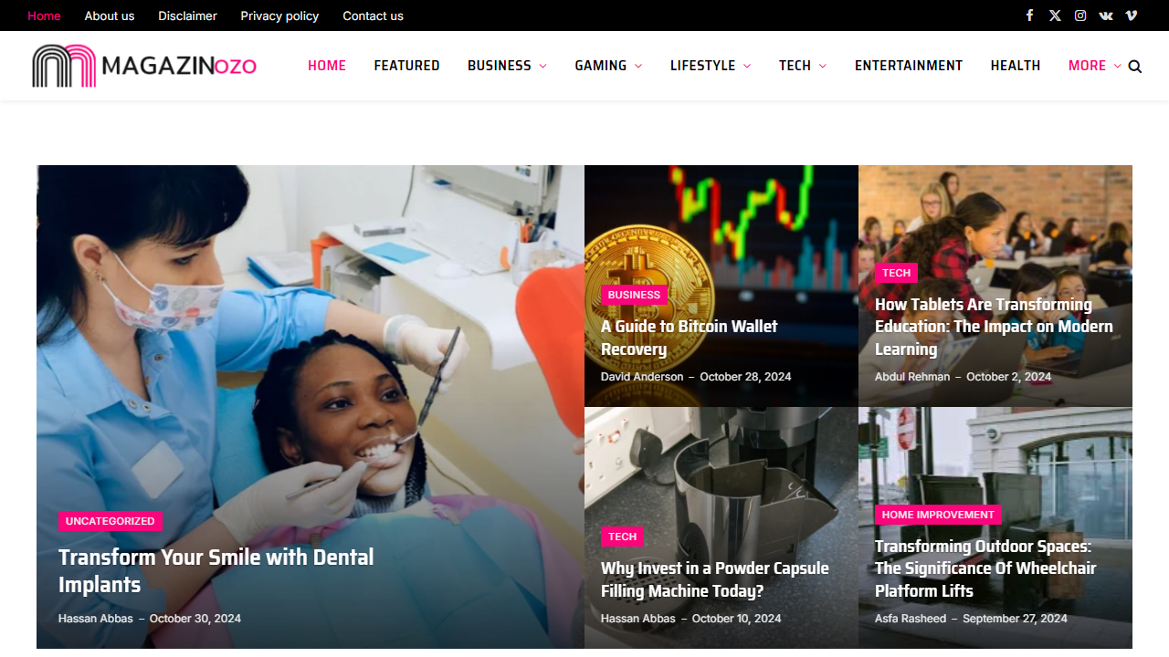 Homepage - Magazinozo