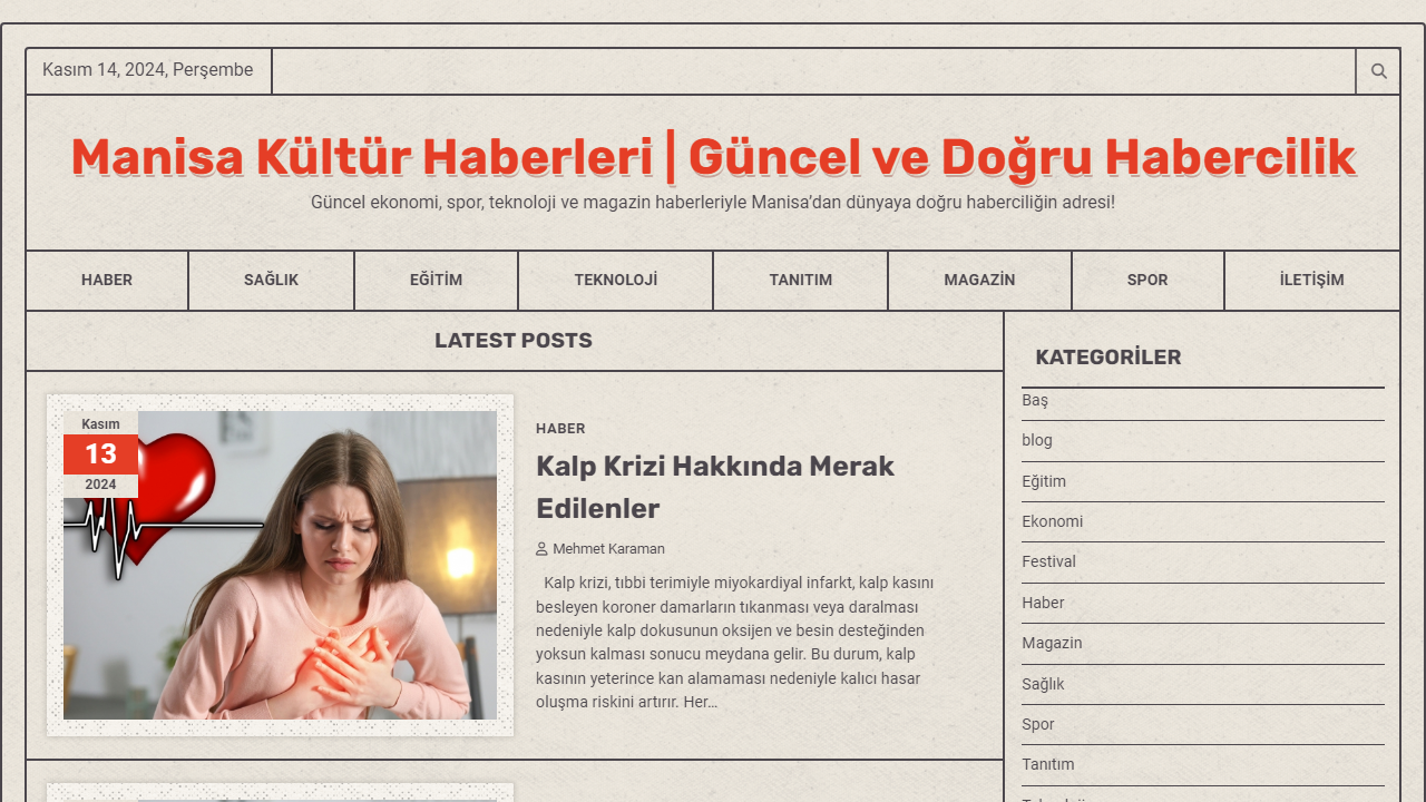 Manisa Kültür Haberleri | Güncel ve Doğru Habercilik - Güncel ekonomi, spor, teknoloji ve magazin haberleriyle Manisa'dan dünyaya doğru haberciliğin adresi!