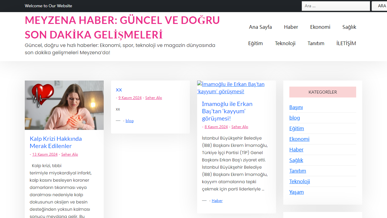 Meyzena Haber: Güncel ve Doğru Son Dakika Gelişmeleri - Güncel, doğru ve hızlı haberler: Ekonomi, spor, teknoloji ve magazin dünyasında son dakika gelişmeleri Meyzena'da!