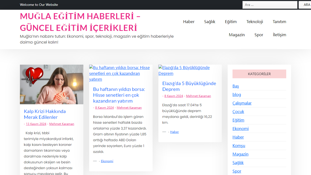 Muğla Eğitim Haberleri - Güncel Eğitim İçerikleri - Muğla'nın nabzını tutun: Ekonomi, spor, teknoloji, magazin ve eğitim haberleriyle daima güncel kalın!