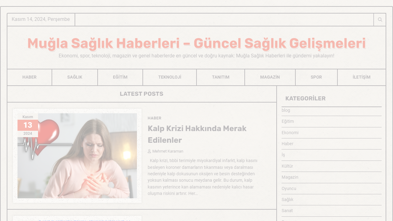 Muğla Sağlık Haberleri - Güncel Sağlık Gelişmeleri - Ekonomi, spor, teknoloji, magazin ve genel haberlerde en güncel ve doğru kaynak: Muğla Sağlık Haberleri ile gündemi yakalayın!