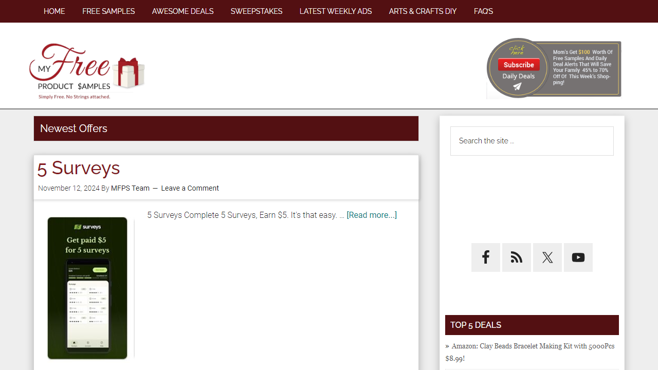 myfreeproductsamples.com