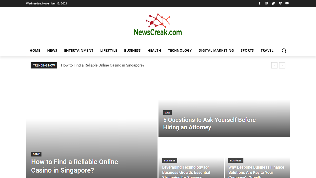 NewsCreak : Best Platform For All Sort of News