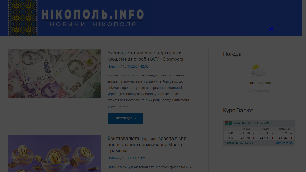 Нікопольські Новини – Останні Новини