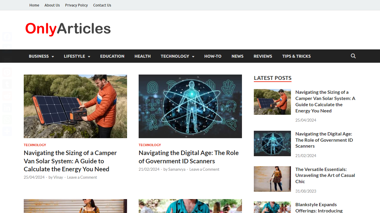 Only Articles - Quality information for readers