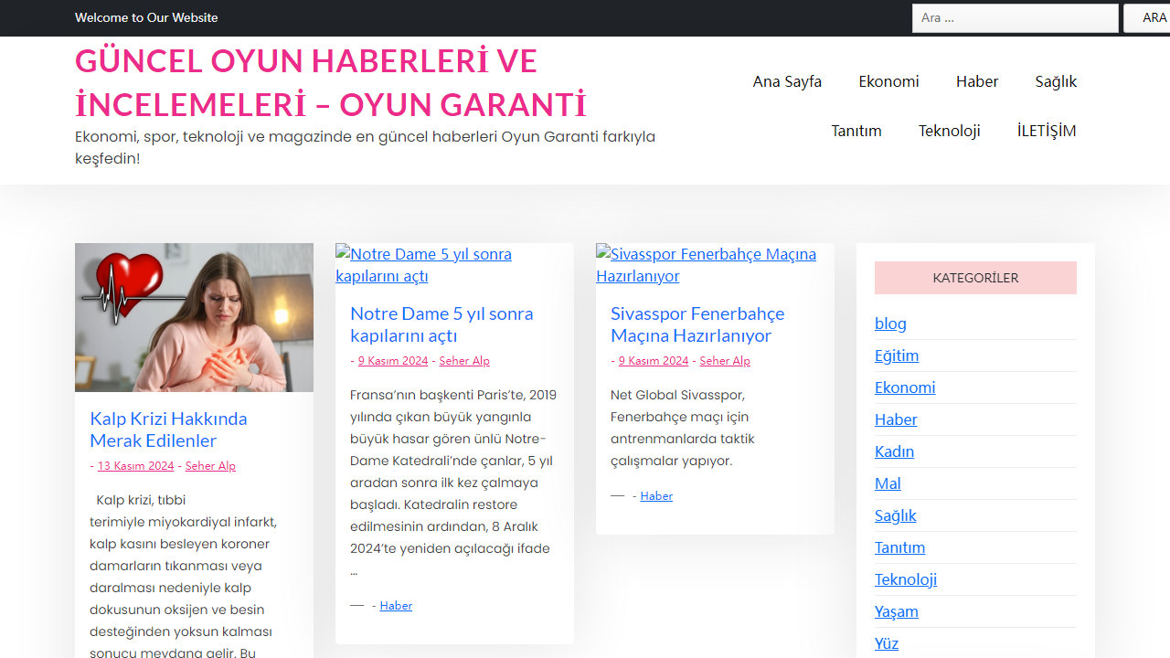 Güncel Oyun Haberleri ve İncelemeleri - Oyun Garanti - Ekonomi, spor, teknoloji ve magazinde en güncel haberleri Oyun Garanti farkıyla keşfedin!
