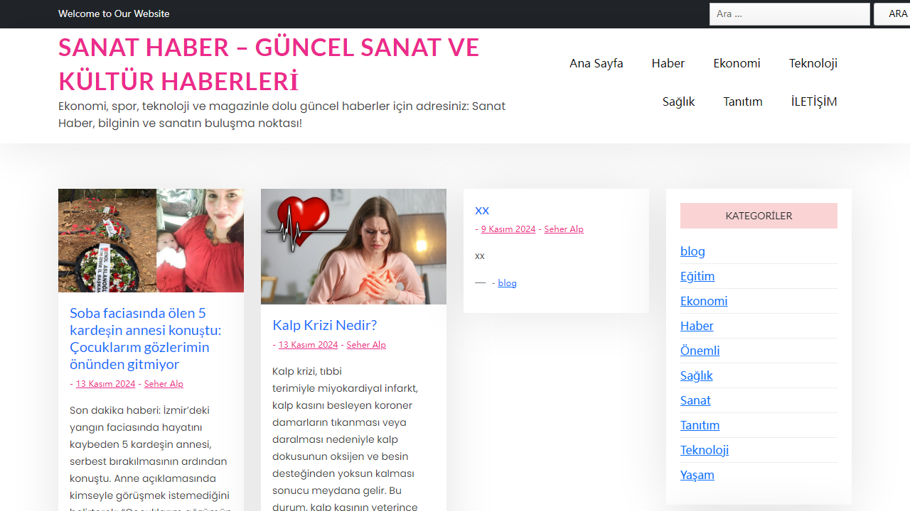 Sanat Haber - Güncel Sanat ve Kültür Haberleri - Ekonomi, spor, teknoloji ve magazinle dolu güncel haberler için adresiniz: Sanat Haber, bilginin ve sanatın buluşma noktası!