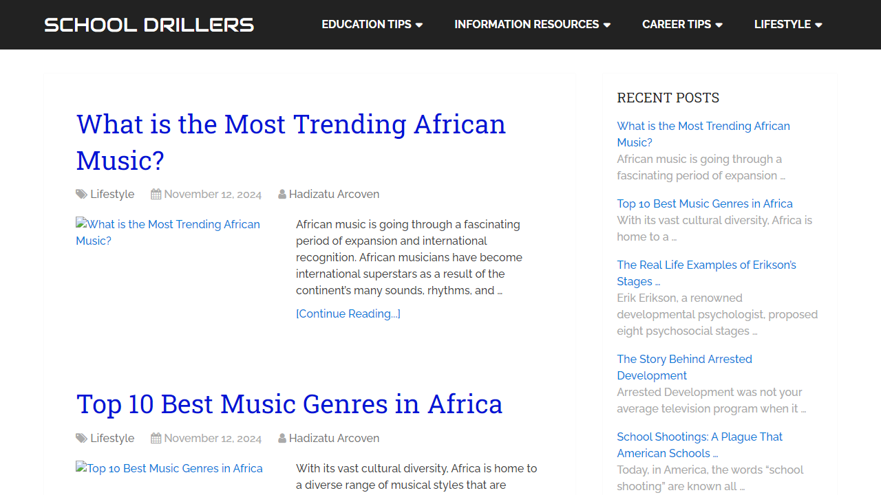 School Drillers - Information Resources & Education Insight For Learning