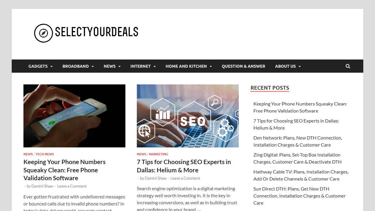 Selectyourdeals | Popular Gadgets Reviews & Technology Updates.