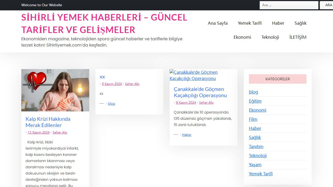 Sihirli Yemek Haberleri - Güncel Tarifler ve Gelişmeler - Ekonomiden magazine, teknolojiden spora güncel haberler ve tariflerle bilgiye lezzet katın! Sihirliyemek.com'da keşfedin.