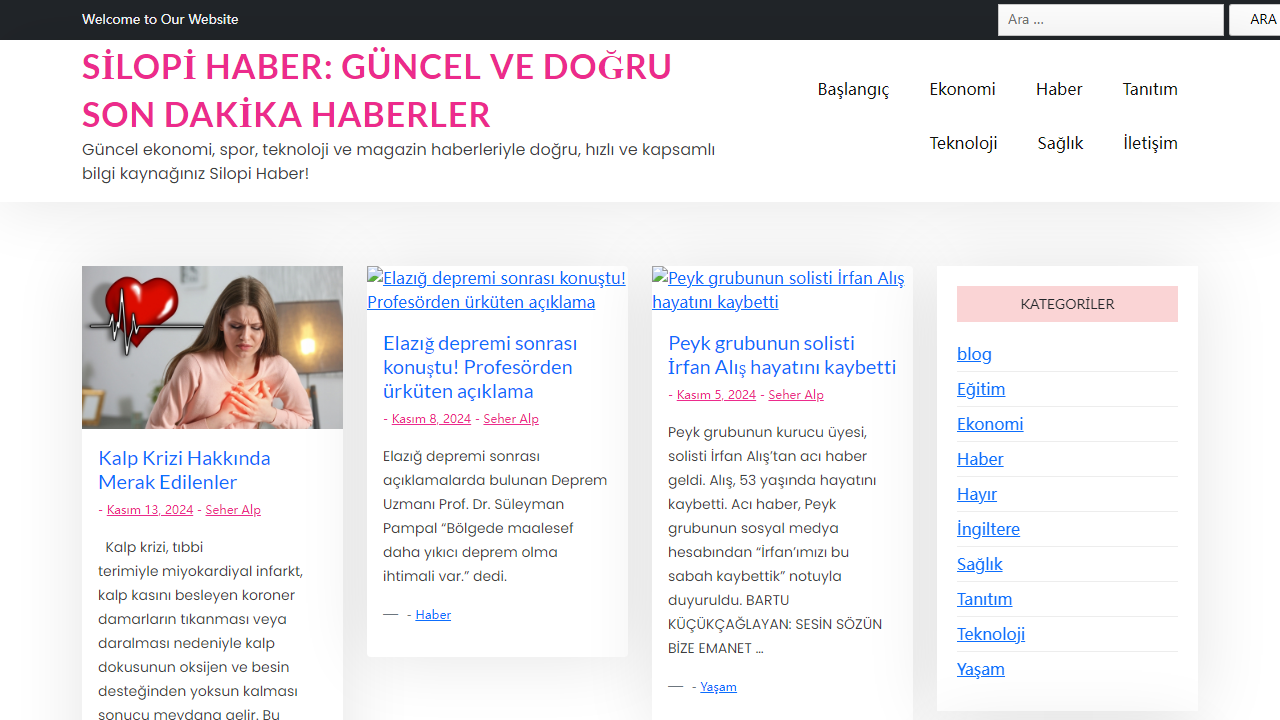 Silopi Haber: Güncel ve Doğru Son Dakika Haberler - Güncel ekonomi, spor, teknoloji ve magazin haberleriyle doğru, hızlı ve kapsamlı bilgi kaynağınız Silopi Haber!
