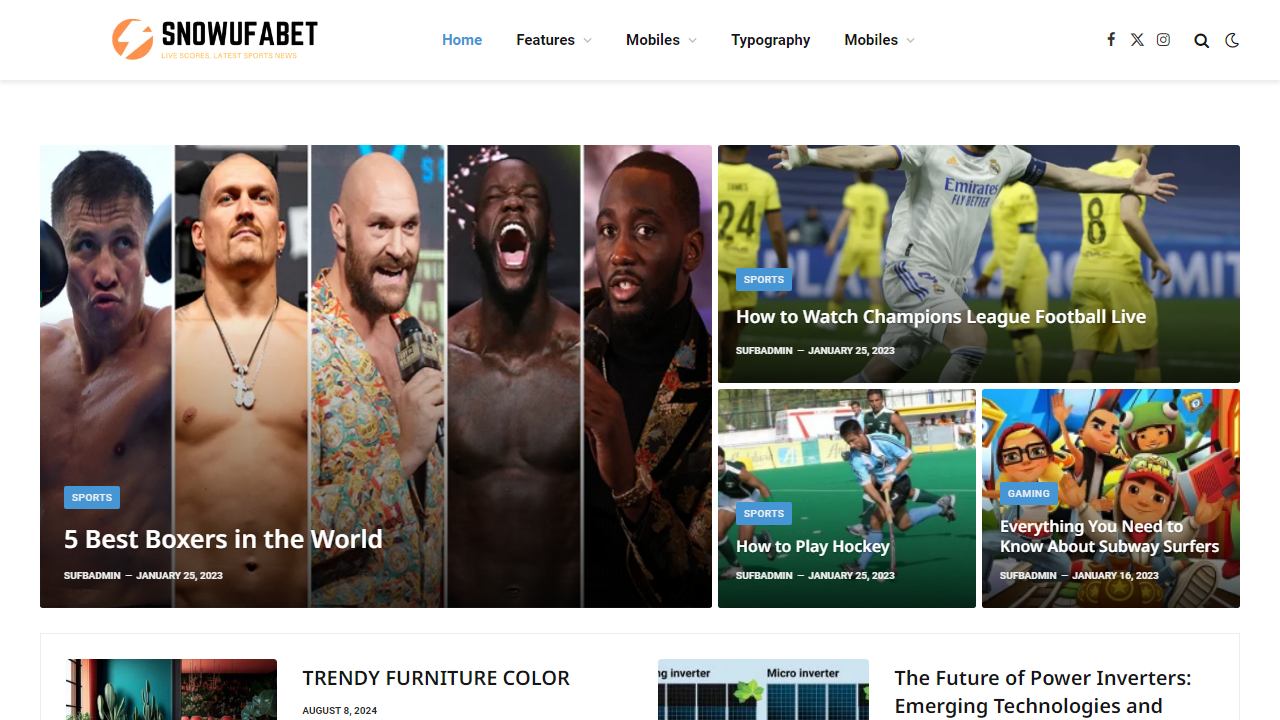 Live Scores, Latest Sports Updates News - snowufabet