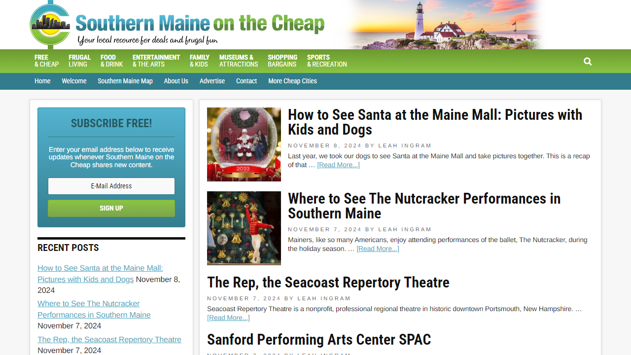 southernmaineonthecheap.com