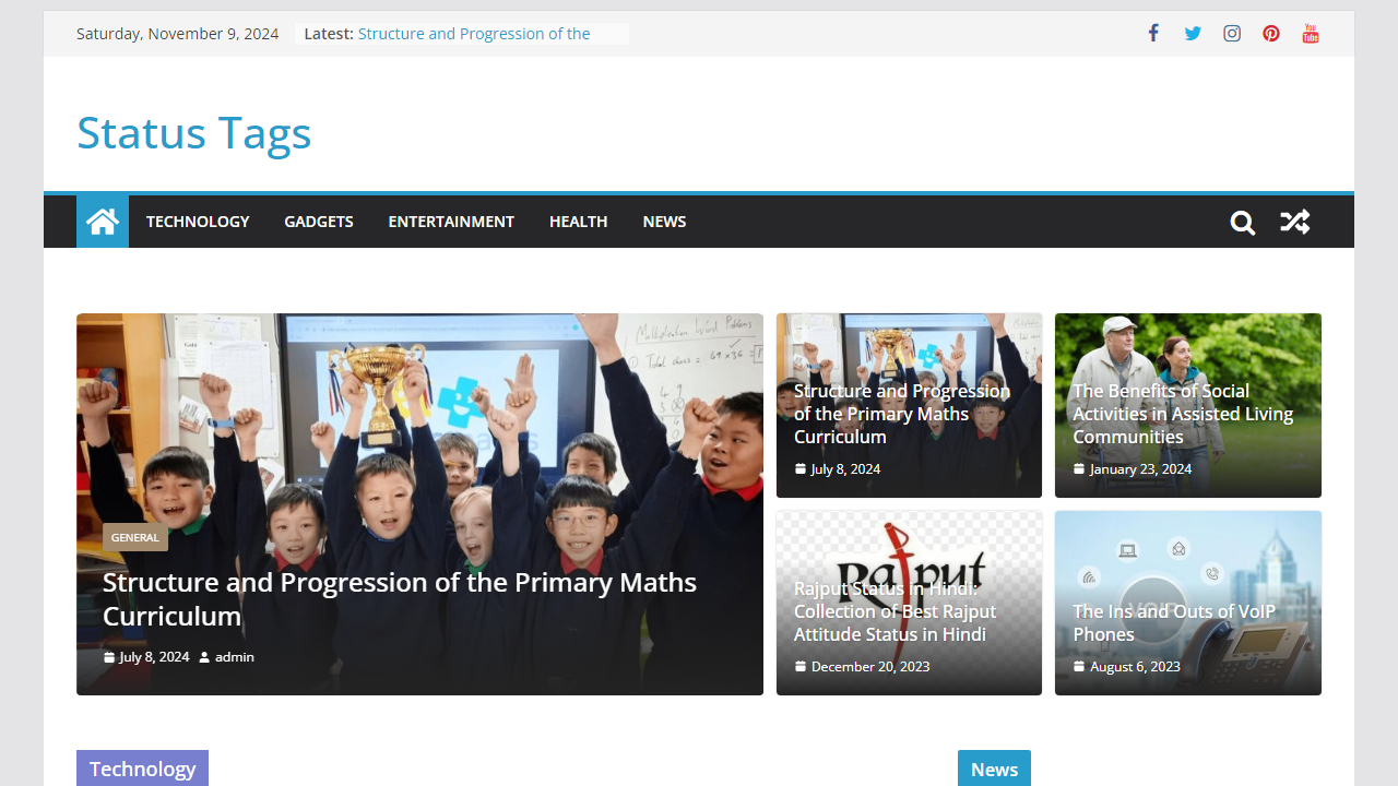 Status Tags - Stay UpToDate with Famous Status and Quotes