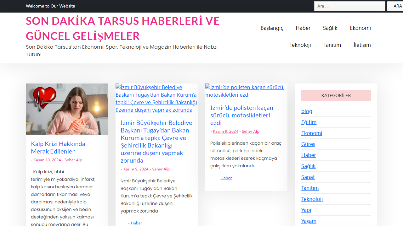 Son Dakika Tarsus Haberleri ve Güncel Gelişmeler - Son Dakika Tarsus'tan Ekonomi, Spor, Teknoloji ve Magazin Haberleri ile Nabzı Tutun!