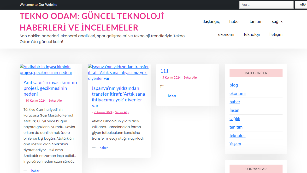 Tekno Odam: Güncel Teknoloji Haberleri ve İncelemeler - Son dakika haberleri, ekonomi analizleri, spor gelişmeleri ve teknoloji trendleriyle Tekno Odam'da güncel kalın!