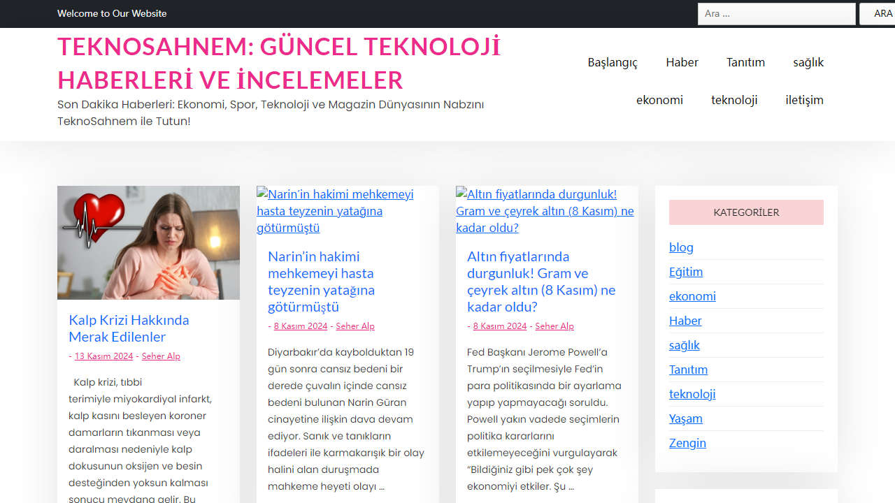 TeknoSahnem: Güncel Teknoloji Haberleri ve İncelemeler - Son Dakika Haberleri: Ekonomi, Spor, Teknoloji ve Magazin Dünyasının Nabzını TeknoSahnem ile Tutun!
