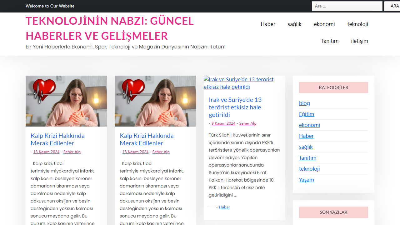 Teknolojinin Nabzı: Güncel Haberler ve Gelişmeler - En Yeni Haberlerle Ekonomi, Spor, Teknoloji ve Magazin Dünyasının Nabzını Tutun!