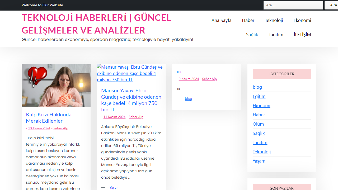 Teknoloji Takip Sitesi