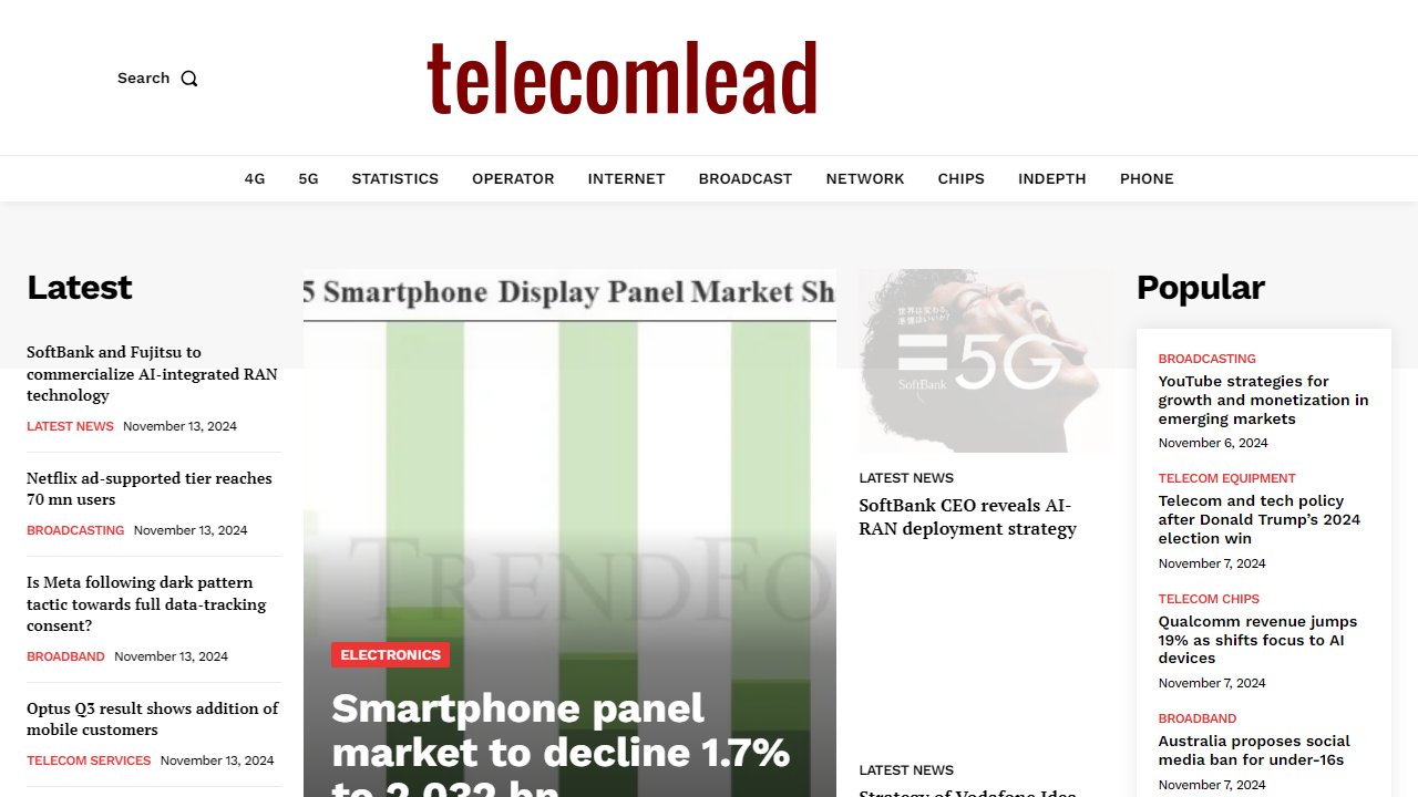 Telecom, Network, Mobile, Semiconductor news - TelecomLead