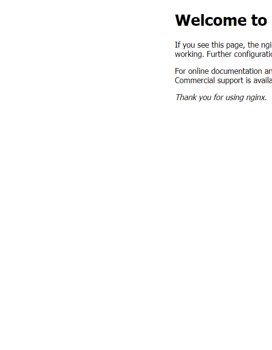 Welcome to nginx!