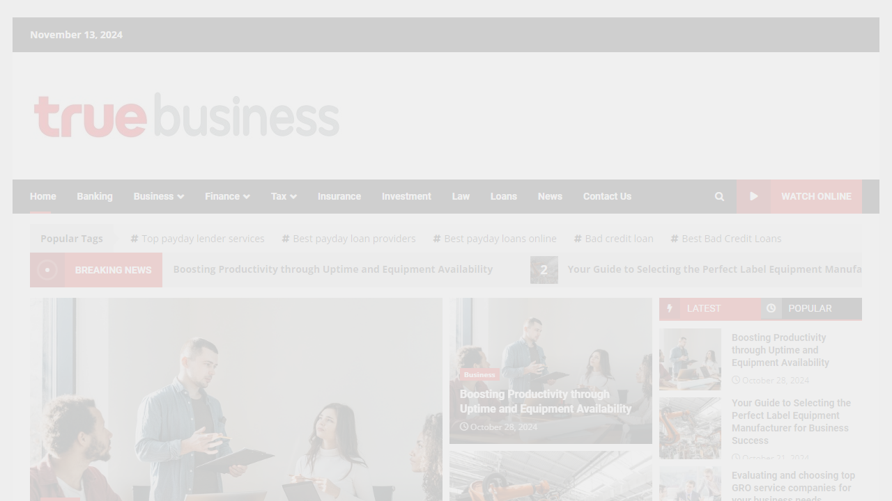 The True business Breaking News & Finance and Economy News  | Thetruebusiness.com