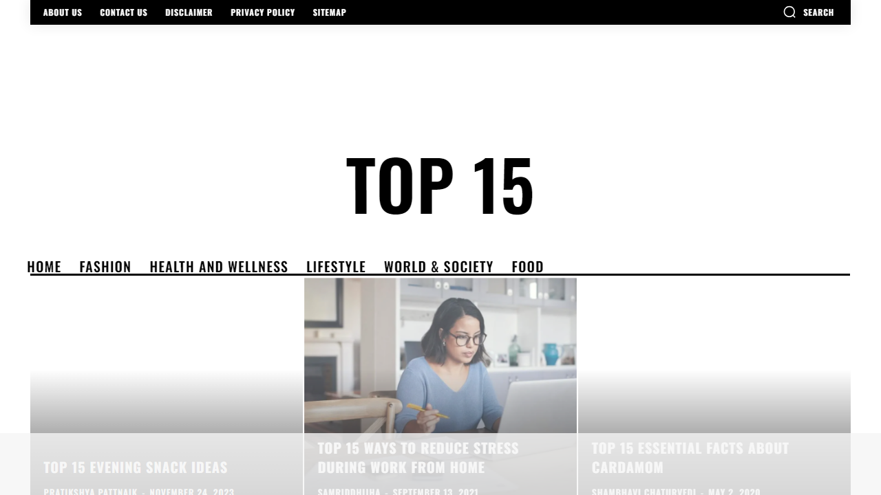 Top 15 - Listicles at your Finger Tips
