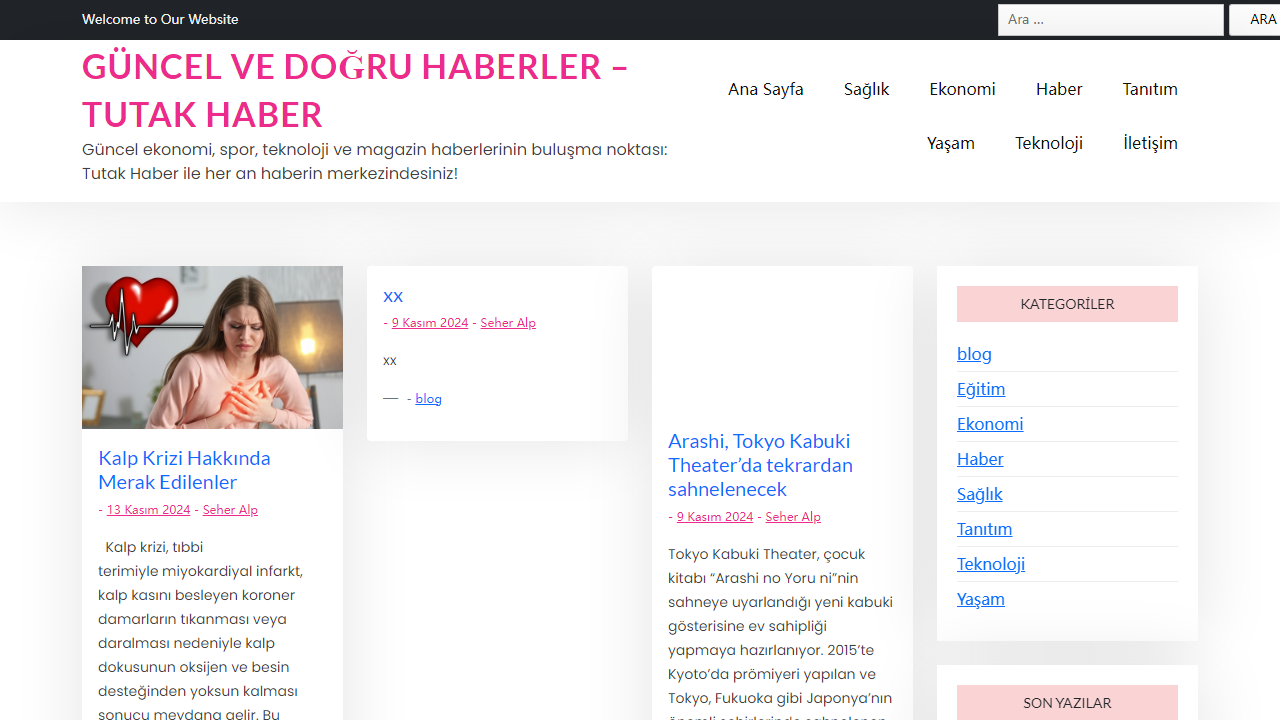 Güncel ve Doğru Haberler - Tutak Haber - Güncel ekonomi, spor, teknoloji ve magazin haberlerinin buluşma noktası: Tutak Haber ile her an haberin merkezindesiniz!