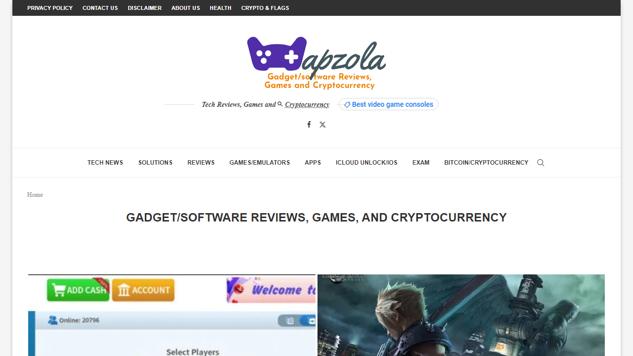 Gadget/Software Reviews, Games, and Cryptocurrency - Wapzola