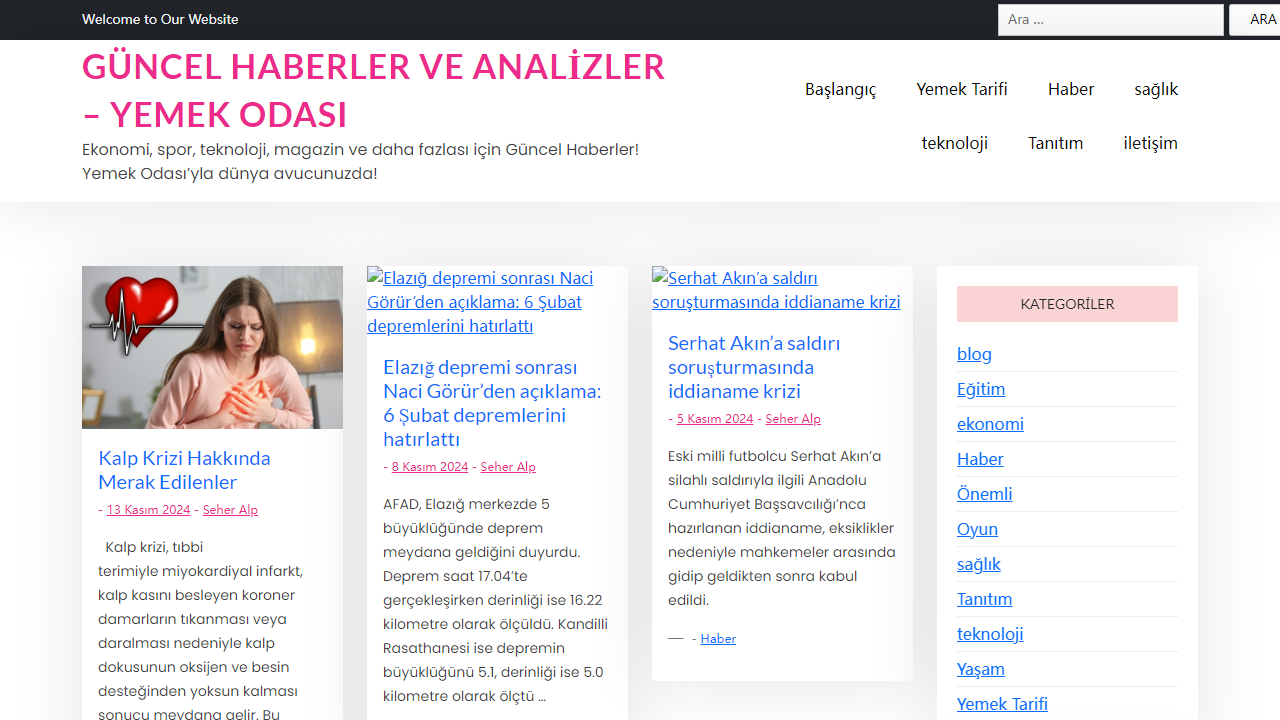 Güncel Haberler ve Analizler - Yemek Odası - Ekonomi, spor, teknoloji, magazin ve daha fazlası için Güncel Haberler! Yemek Odası’yla dünya avucunuzda!