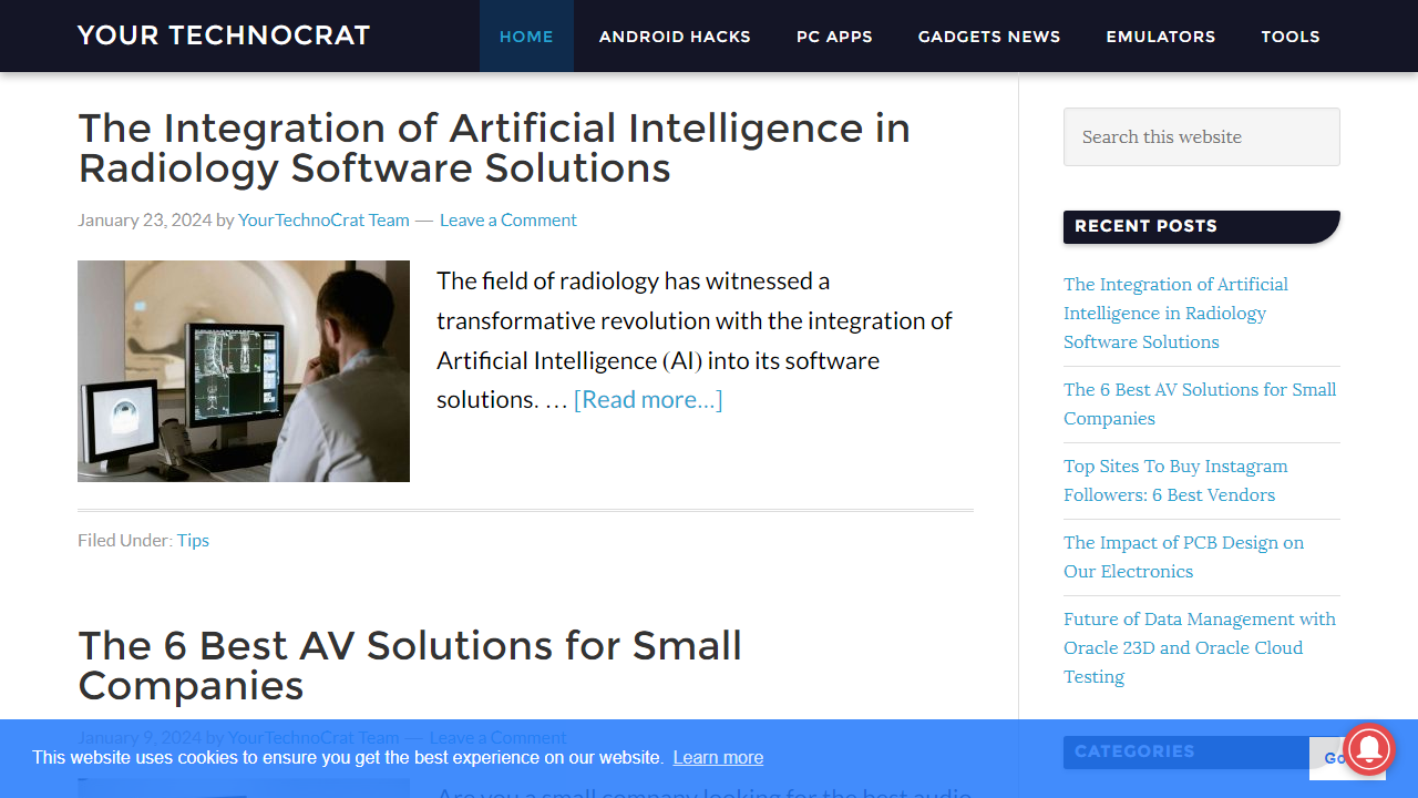 Your Technocrat - Get The Latest Tweaks On Gadgets & Technology